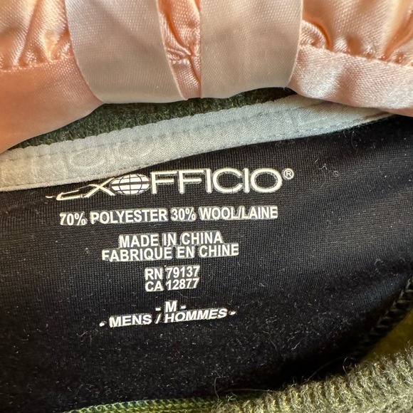 WOOL EXOFICCIO WOOL Donegal V Neck Men’s Sweater Green Size Medium Soft EUC - Picture 7 of 11